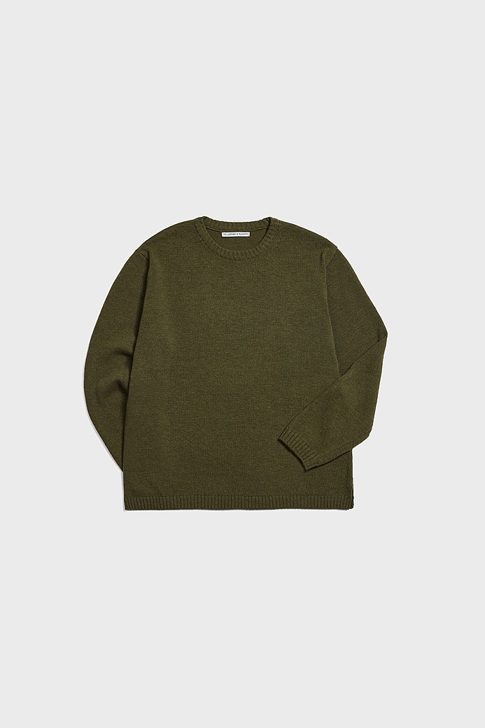 Row crewneck sweater(Avocado)